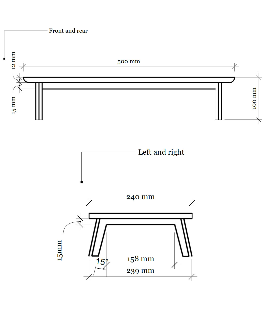 Tazetta Monitor Stand 50cm - Image 6